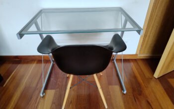 Escritorio En Vidrio Con Silla.