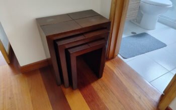 Mesas Auxiliares En Madera (3 Unidades).