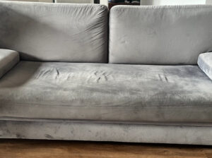 Sofa Gris De 3 Puestos.