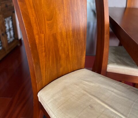 Comedor En Madera Maciza 6 Puestos.