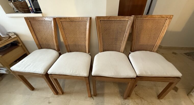 Sillas De Comedor (4 Unidades).