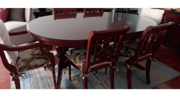 Comedor De 6 Puestos Estilo Clásico.