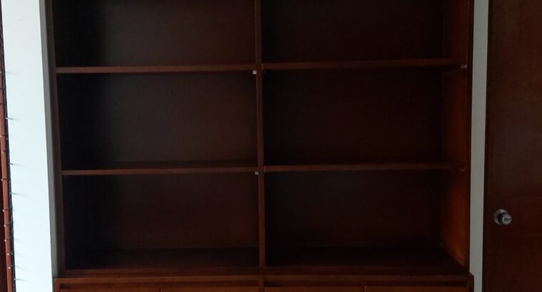 Biblioteca Mueble Librero En Madera Flormorado