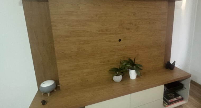 Mueble Centro De Entretenimiento Para TV Con Luz