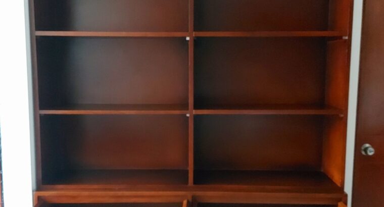 Biblioteca Mueble Librero En Madera Flormorado