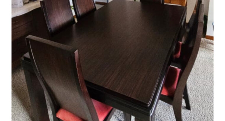 Comedor De 6 Puestos En Madera