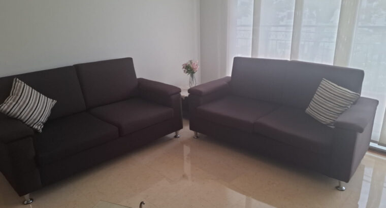 Sofas 2 Unidades. Tapizadas En Tela Microfibra.