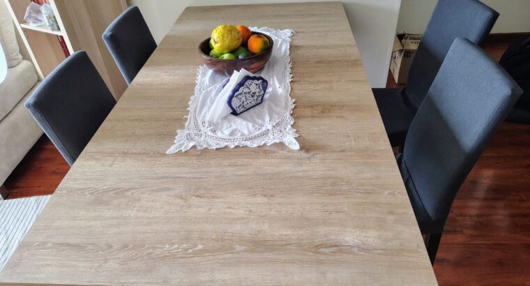 Comedor Moderno De 4 Puestos Madera Clara