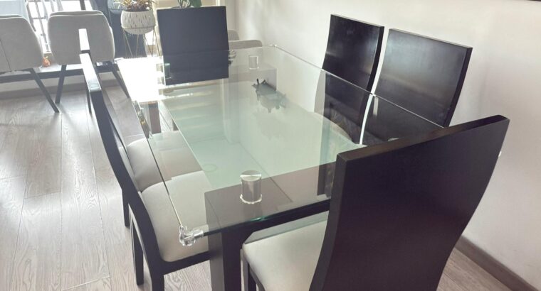 Comedor Moderno De 6 Puestos Excelente Estado