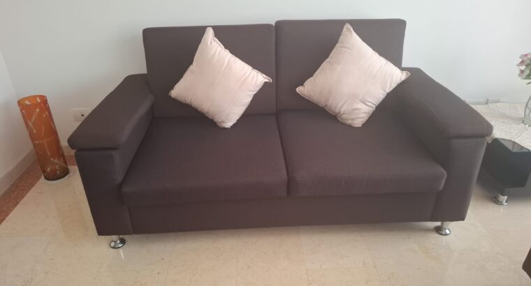 Sofas 2 Unidades. Tapizadas En Tela Microfibra.