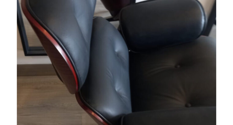 Sillón Tipo Eames Con Reposapies