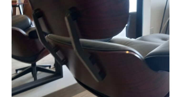 Sillón Tipo Eames Con Reposapies