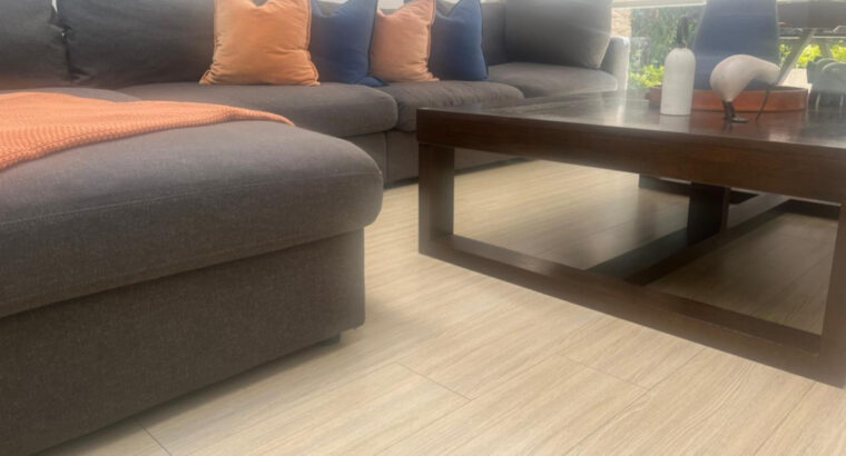 Muebles de Sala Sofá Modular En L Y Mesa De Centro