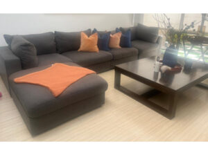 Muebles de Sala Sofá Modular En L Y Mesa De Centro