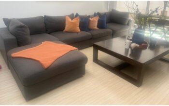 Muebles de Sala Sofá Modular En L Y Mesa De Centro