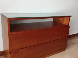 Cómoda De 2 Cajones En Madera