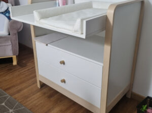 Comoda / Cambiador Blanco 2 Cajones