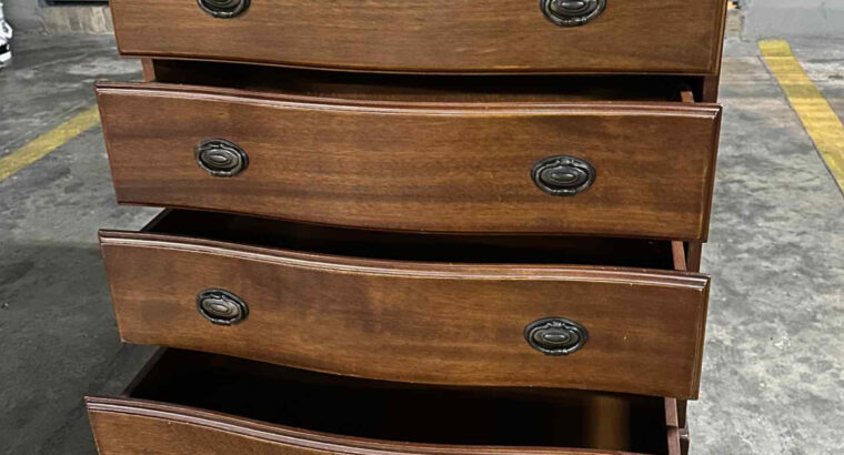 Cómoda En Madera 4 Cajones