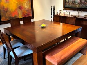 Comedor De 8 Puestos En Madera De Caoba