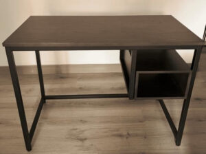 Escritorio De Mesa Color Madera Oscuro