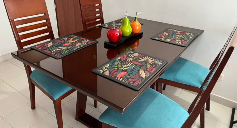 Comedor En Madera De 4 Puestos