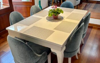 Juego De Comedor En Madera Con 6 Sillas