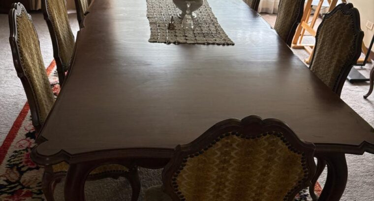 Comedor De 12 Puestos Estilo Clásico