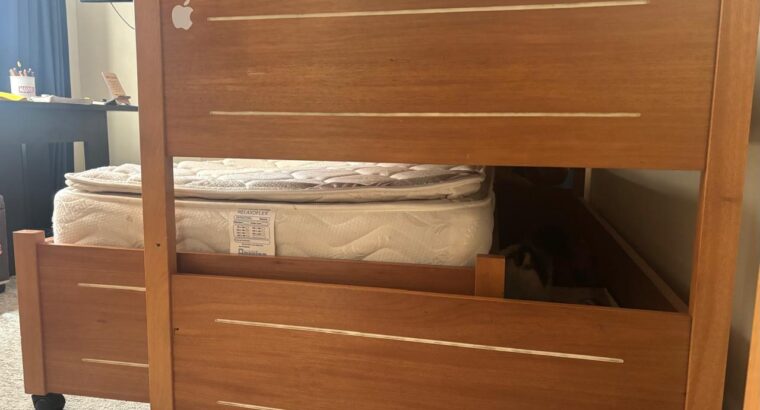 Camarote En Madera Cama Alta y Cama Nido