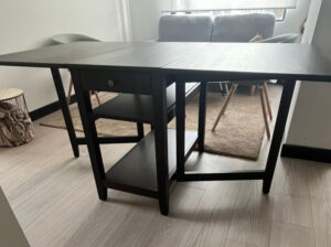 Mesa De Comedor Plegable 4 Puestos Café