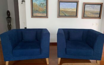 Poltronas Azules Estilo Escandinavo Moderno