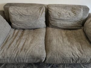 Sofá De 2 Puestos Color Gris