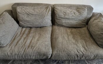 Sofá De 2 Puestos Color Gris