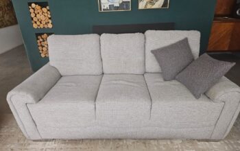 Juego De Sala: Sofá L, Sofa 3 Puestos, Mesa Y Puff