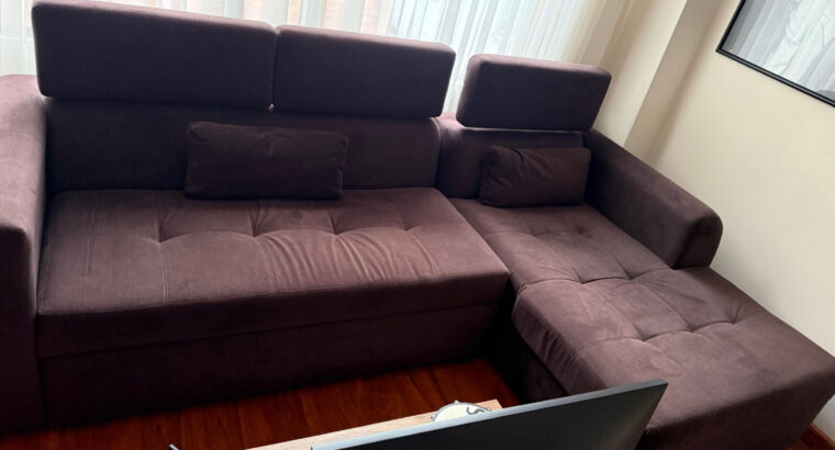 Sofá Cama De 3 Puestos Modular En L