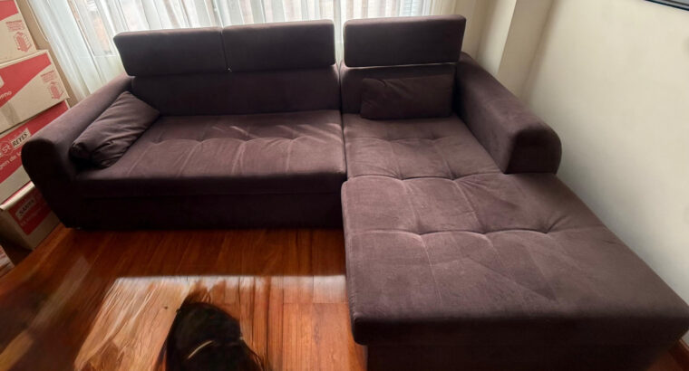 Sofá Cama De 3 Puestos Modular En L