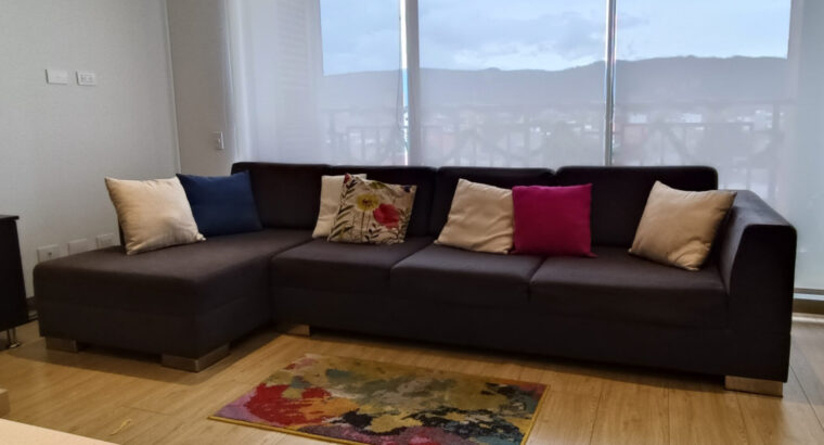 Sofá Modular En L Color Gris