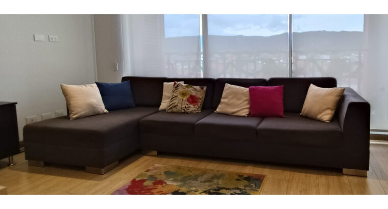 Sofá Modular En L Color Gris