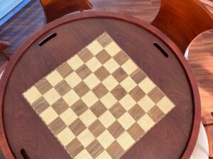 Mesa De Juegos Redonda Con 6 Sillas