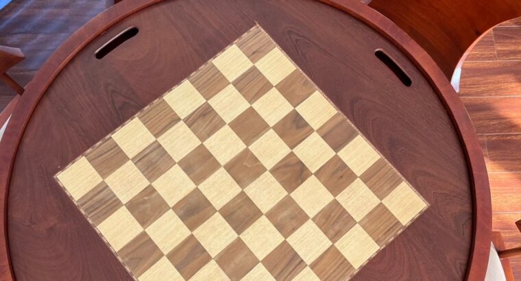 Mesa De Juegos Redonda Con 6 Sillas