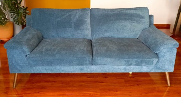 Sofá De 3 Puestos Color Azul