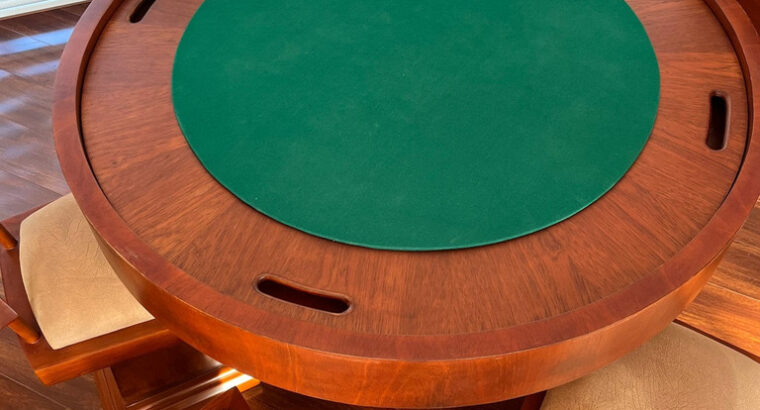 Mesa De Juegos Redonda Con 6 Sillas