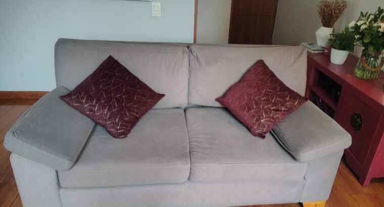 Sofa Gris 3 Puestos
