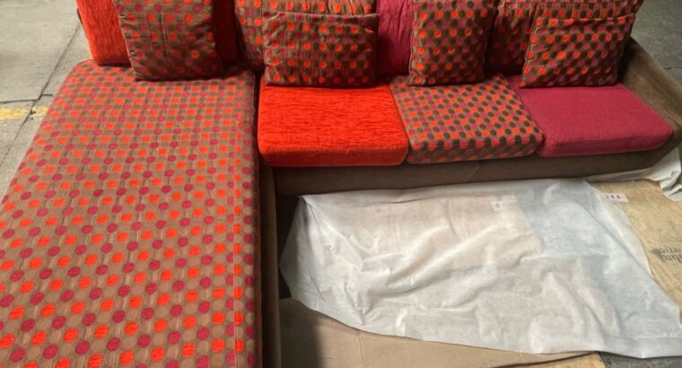 Sofá En L de 4 Puestos Modular Esquinero