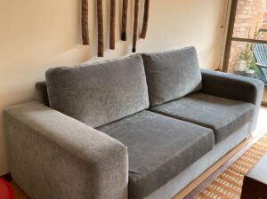 Sofa 3 Puestos Color Gris