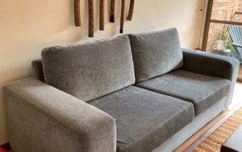 Sofa 3 Puestos Color Gris