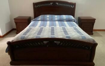 Juego De Alcoba Queen En Madera