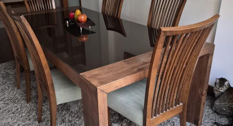Comedor De 6 Puestos En Madera