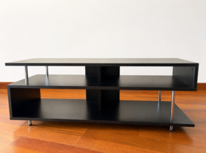 Mesa De Noche De Pared En Color Negro.