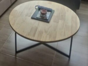 Mesa Auxiliar de Centro Redonda 80cm