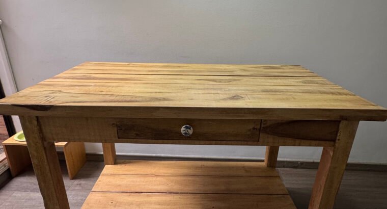 Mesa Auxiliar / Isla En Madera Maciza
